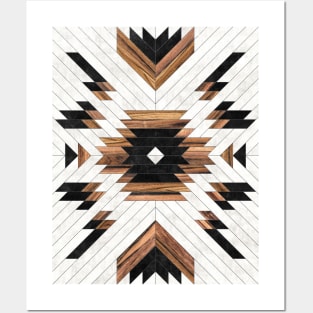 Urban Tribal Pattern No.5 - Aztec - Concrete and Wood Posters and Art